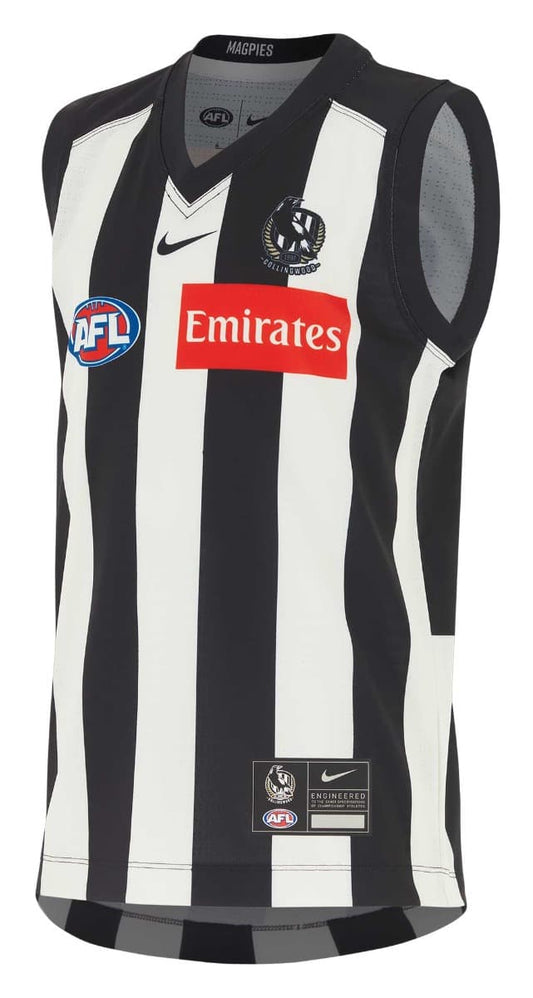 Collingwood Magpies 2025 AFL Kids Home Guernsey