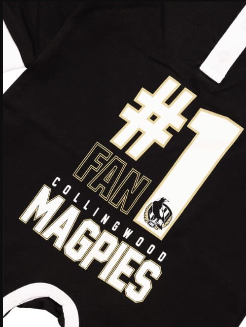 Collingwood Magpies 2023 AFL Baby Romper