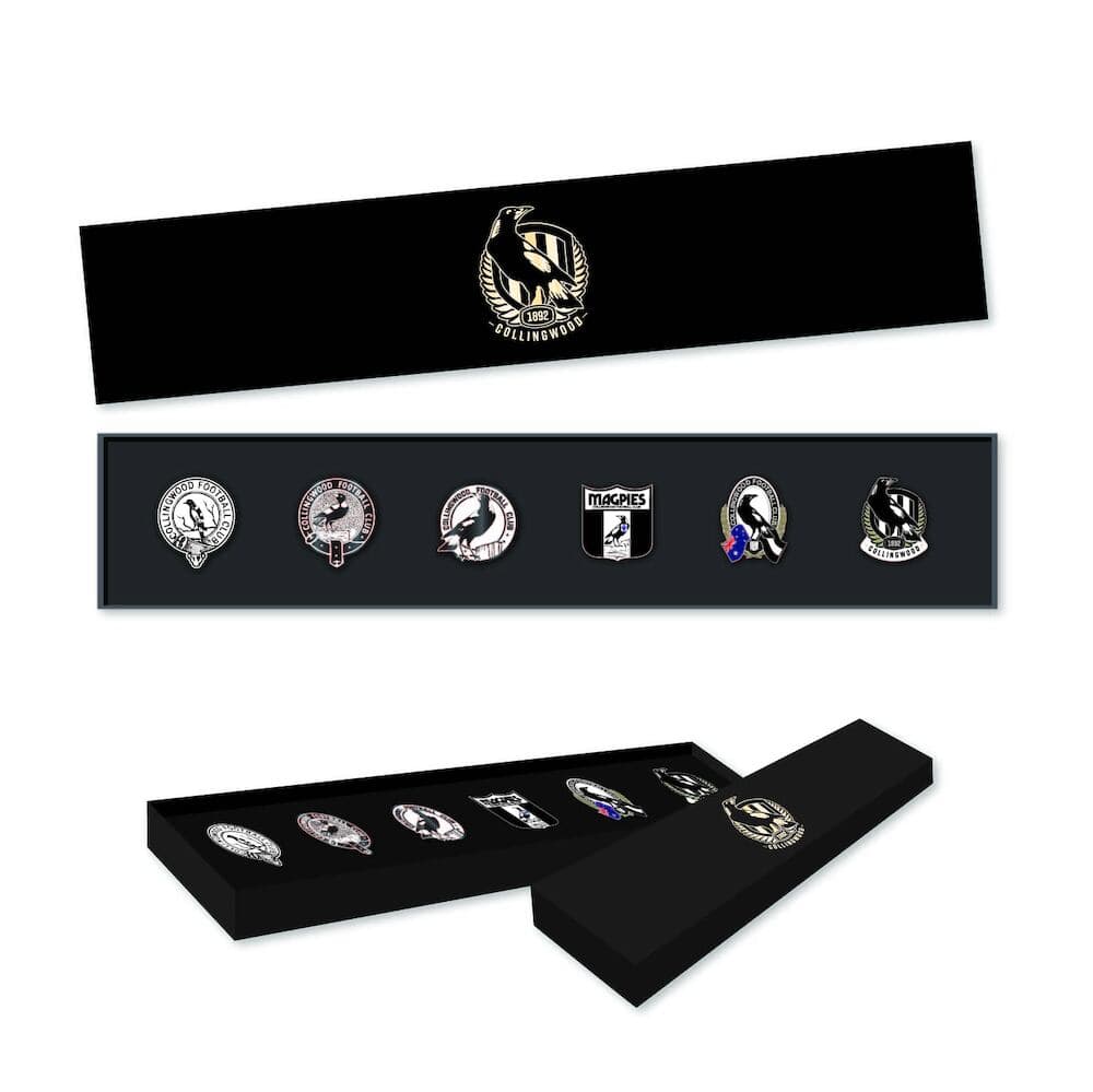 Collingwood Magpies AFL 6 Pin Gift Set