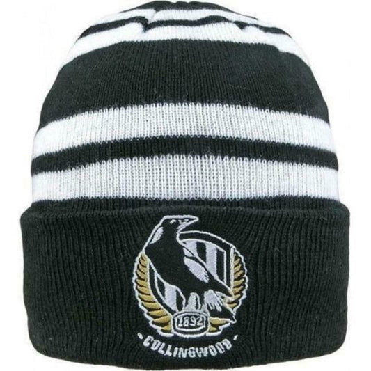 Collingwood Magpies AFL Adults Wozza Beanie