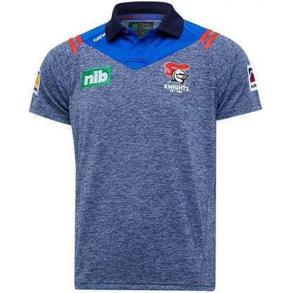 Newcastle Knights Mens NRL Marl Polo Shirt