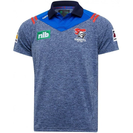 Newcastle Knights Mens NRL Marl Polo Shirt
