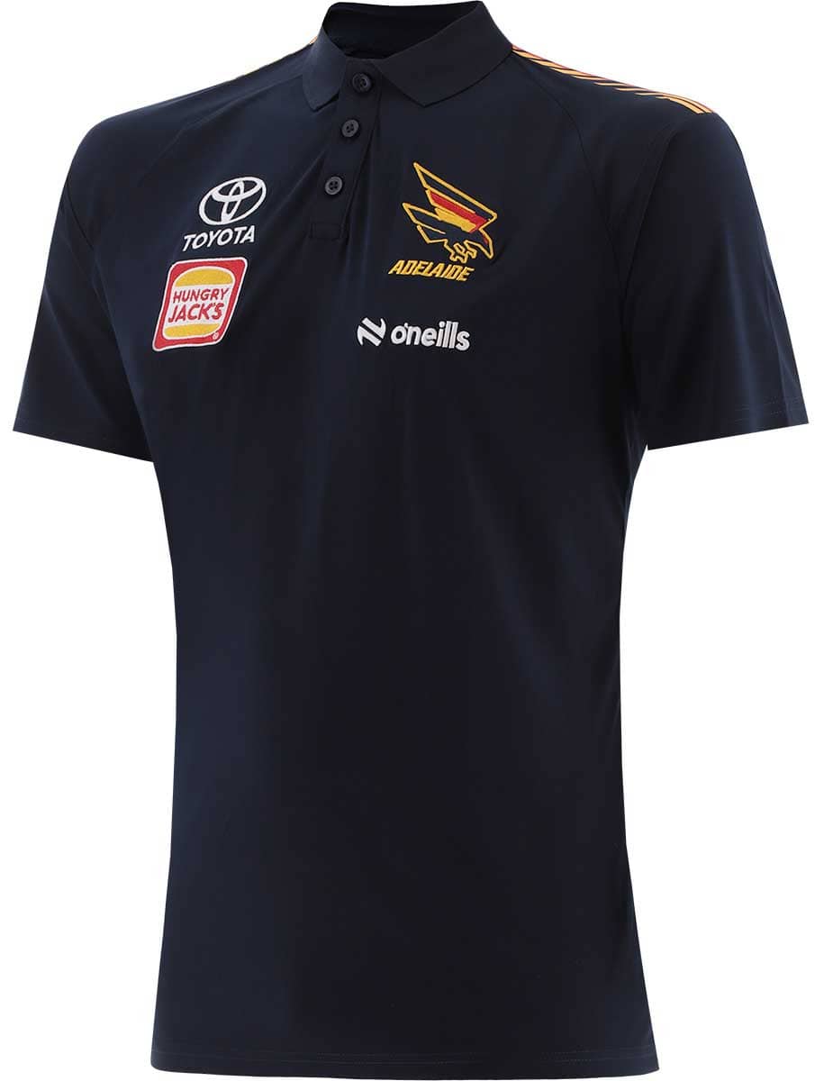 Adelaide Crows 2025 AFL Mens Media Polo Shirt