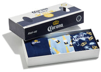 Corona Beer Gift Box Bottle 3 Pack Socks