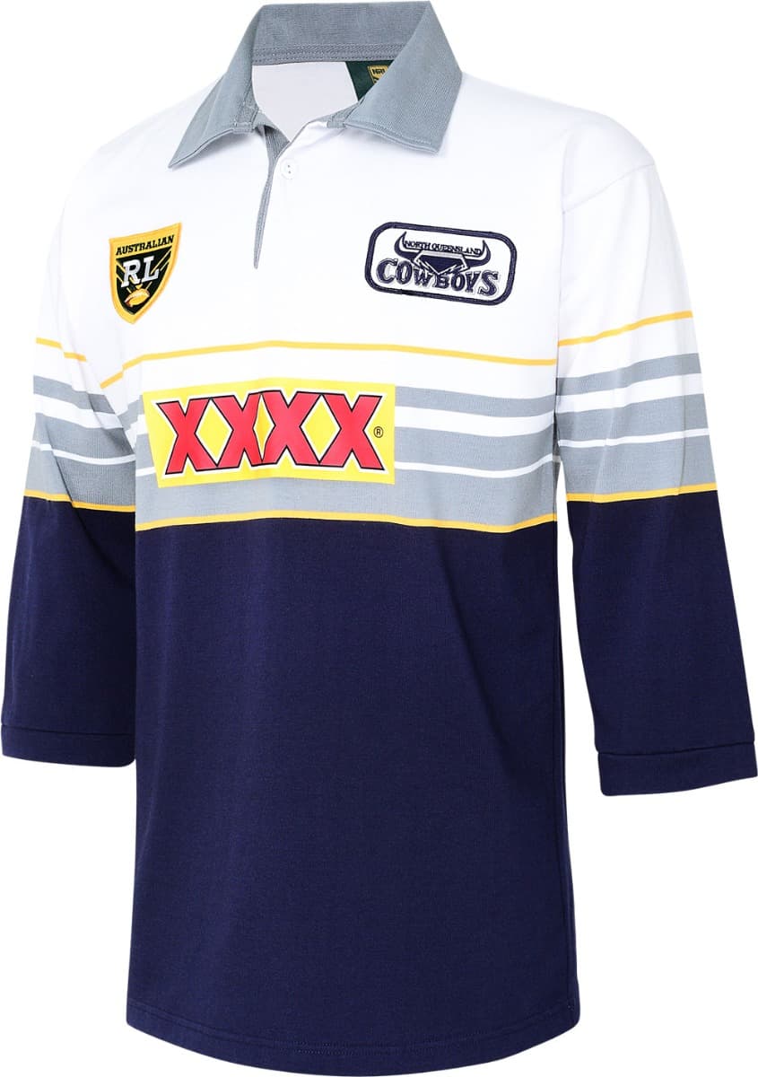 North Queensland Cowboys 1995 NRL Mens Away Retro Jersey