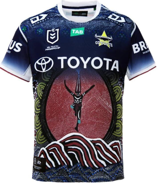 North Queensland Cowboys 2023 NRL Mens Indigenous Jersey