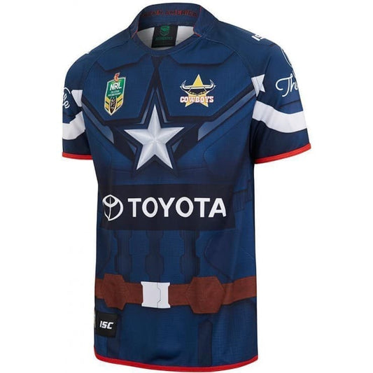 North Queensland Cowboys Ladies Captain America Marvel Jersey