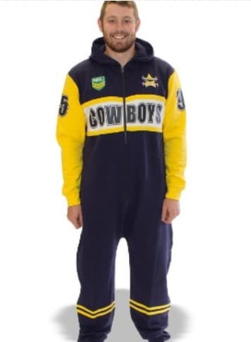 North Queensland Cowboys Adult Footysuit Size 2XL