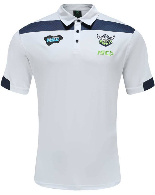 Canberra Raiders Mens White Performance Polo Shirt