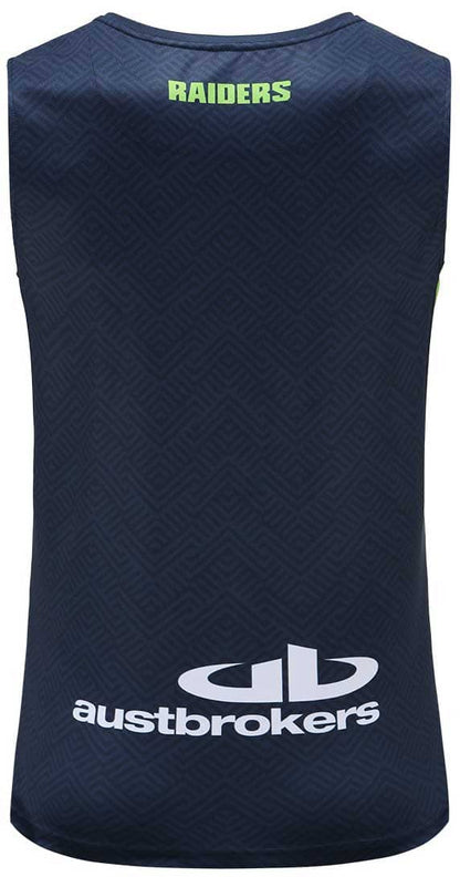 Canberra Raiders Mens Navy Training Singlet