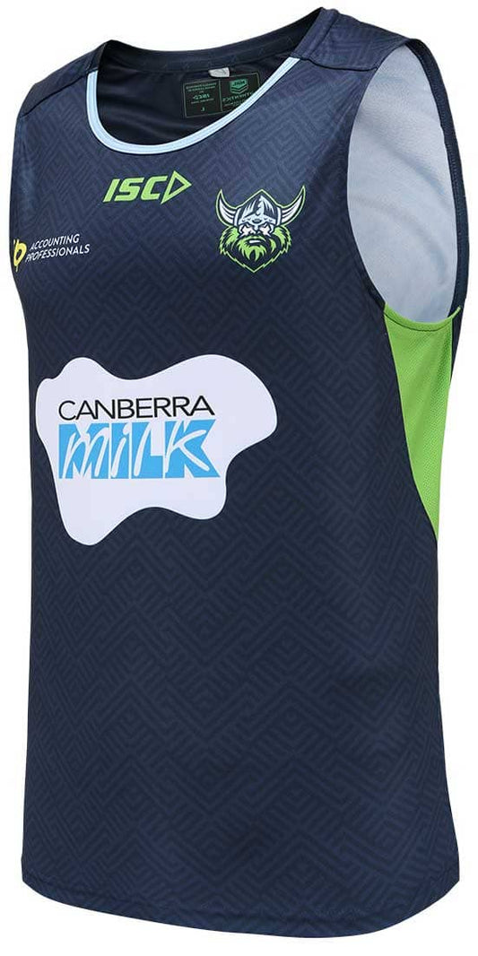 Canberra Raiders Mens Navy Training Singlet