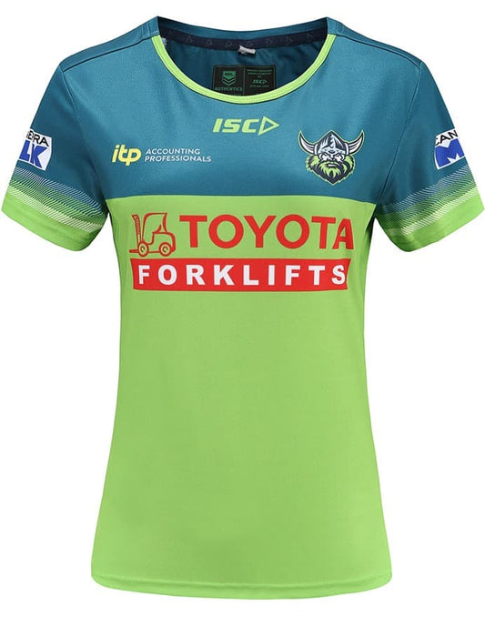 Canberra Raiders NRL Ladies Green Training Shirt