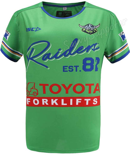 Canberra Raiders NRL Mens Green Run Out Tee