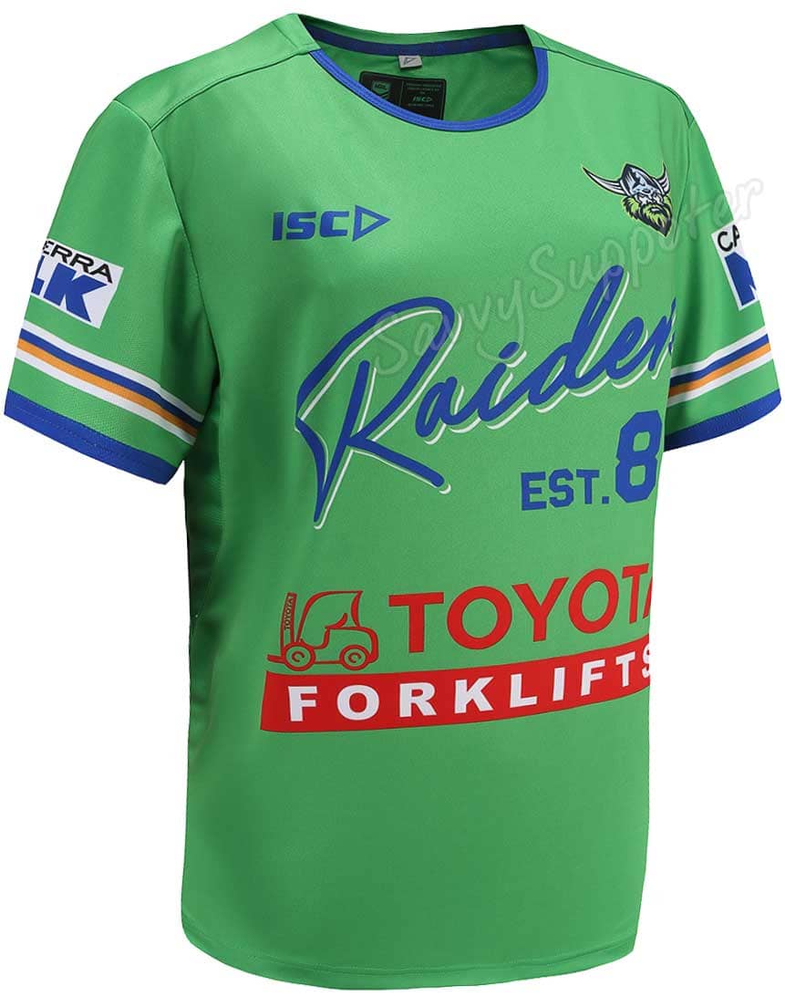 Canberra Raiders NRL Mens Green Run Out Tee