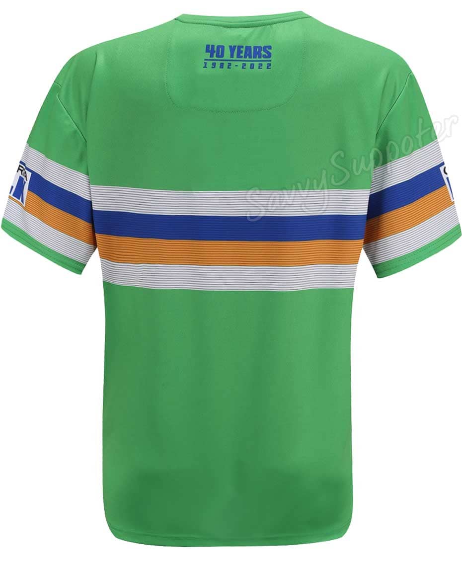 Canberra Raiders NRL Mens Green Royal Training Shirt