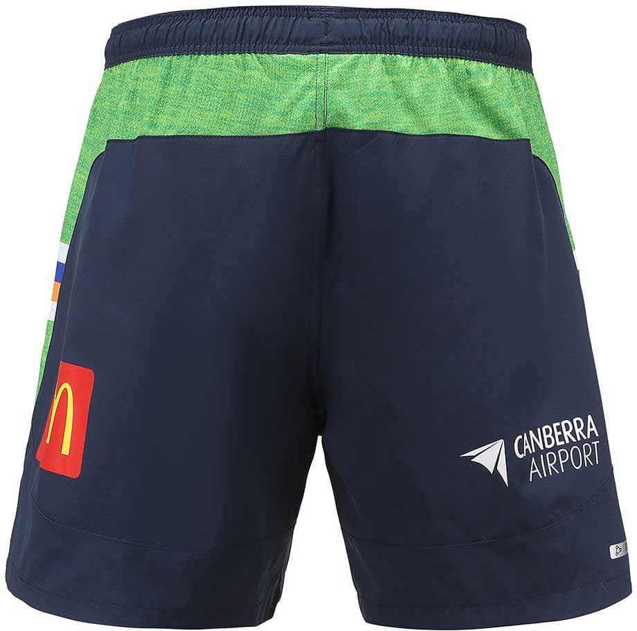 Canberra Raiders NRL Mens Navy Green Training Shorts