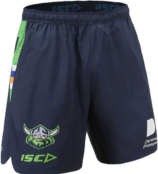 Canberra Raiders NRL Mens Navy Green Training Shorts