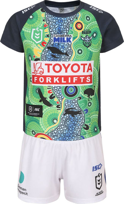 Canberra Raiders 2024 NRL Toddler Indigenous Jersey Set