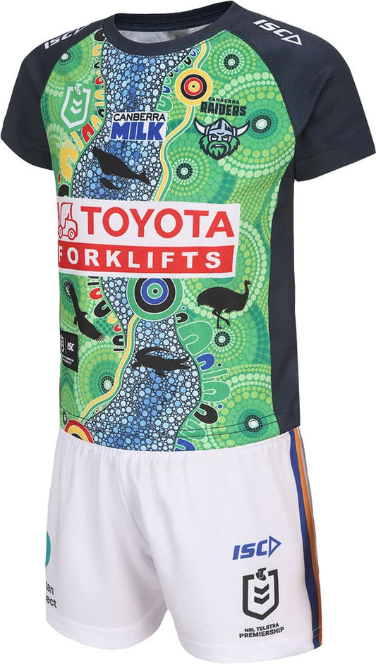 Canberra Raiders 2024 NRL Toddler Indigenous Jersey Set