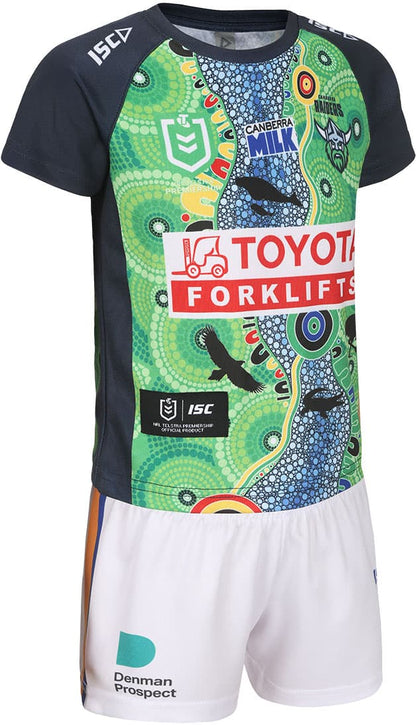 Canberra Raiders 2024 NRL Toddler Indigenous Jersey Set
