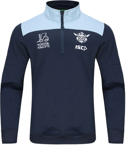 Canberra Raiders 2024 NRL Mens 1/4 Zip Fleece Hoody