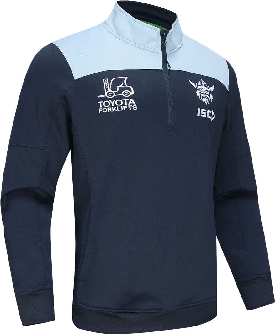 Canberra Raiders 2024 NRL Mens 1/4 Zip Fleece Hoody