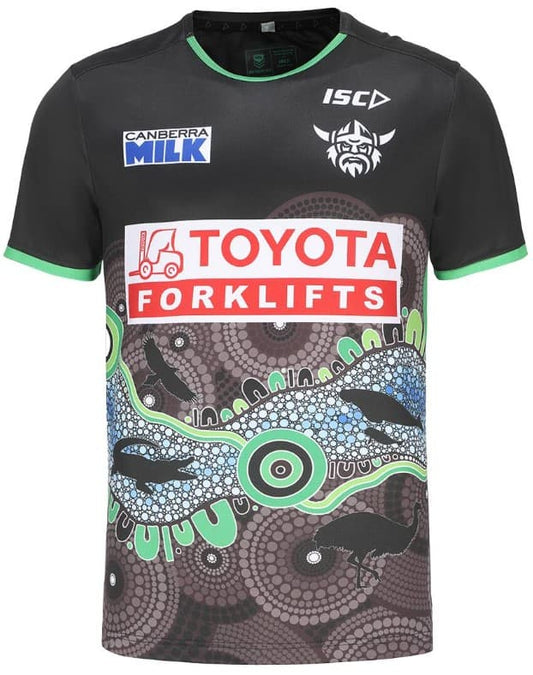Canberra Raiders 2024 NRL Mens Indigenous Run Out Tee