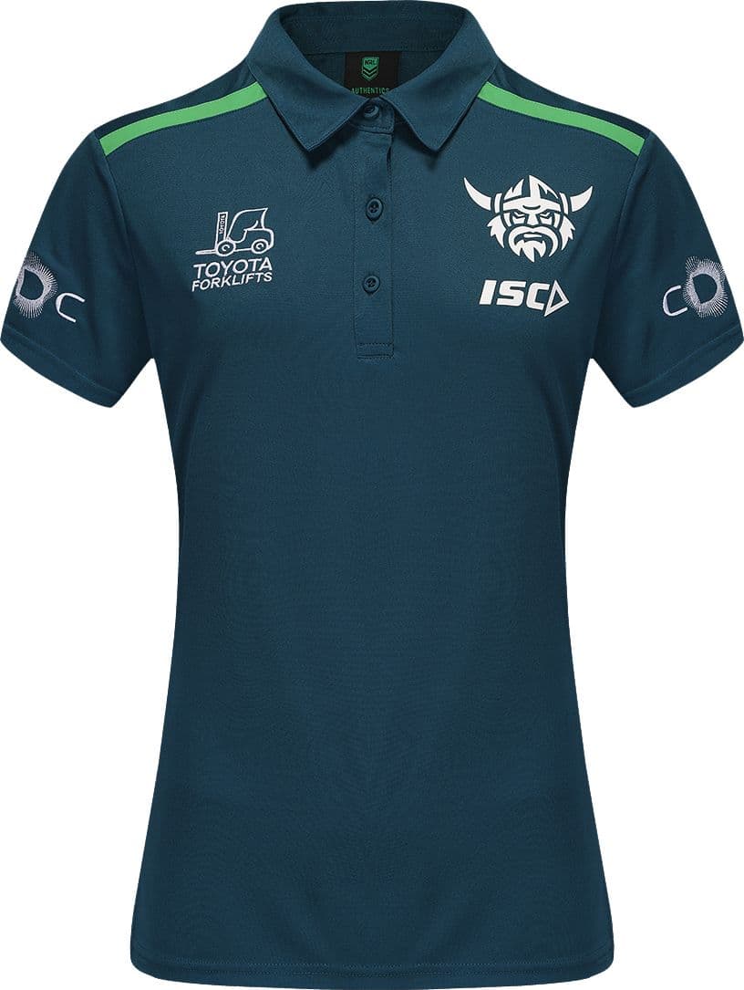Canberra Raiders 2025 NRL Ladies Jungle Polo Shirt
