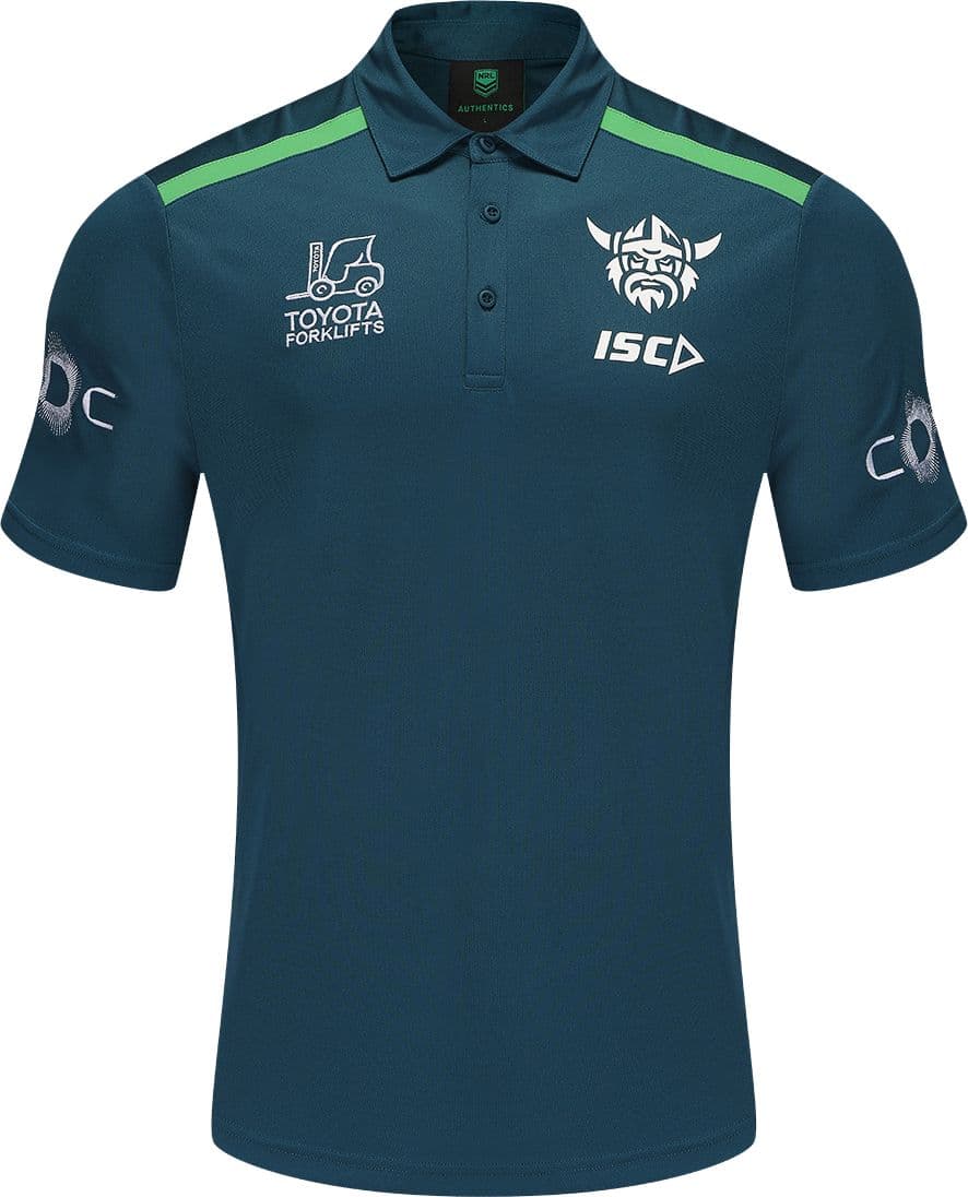 Canberra Raiders 2025 NRL Mens Jungle Polo Shirt