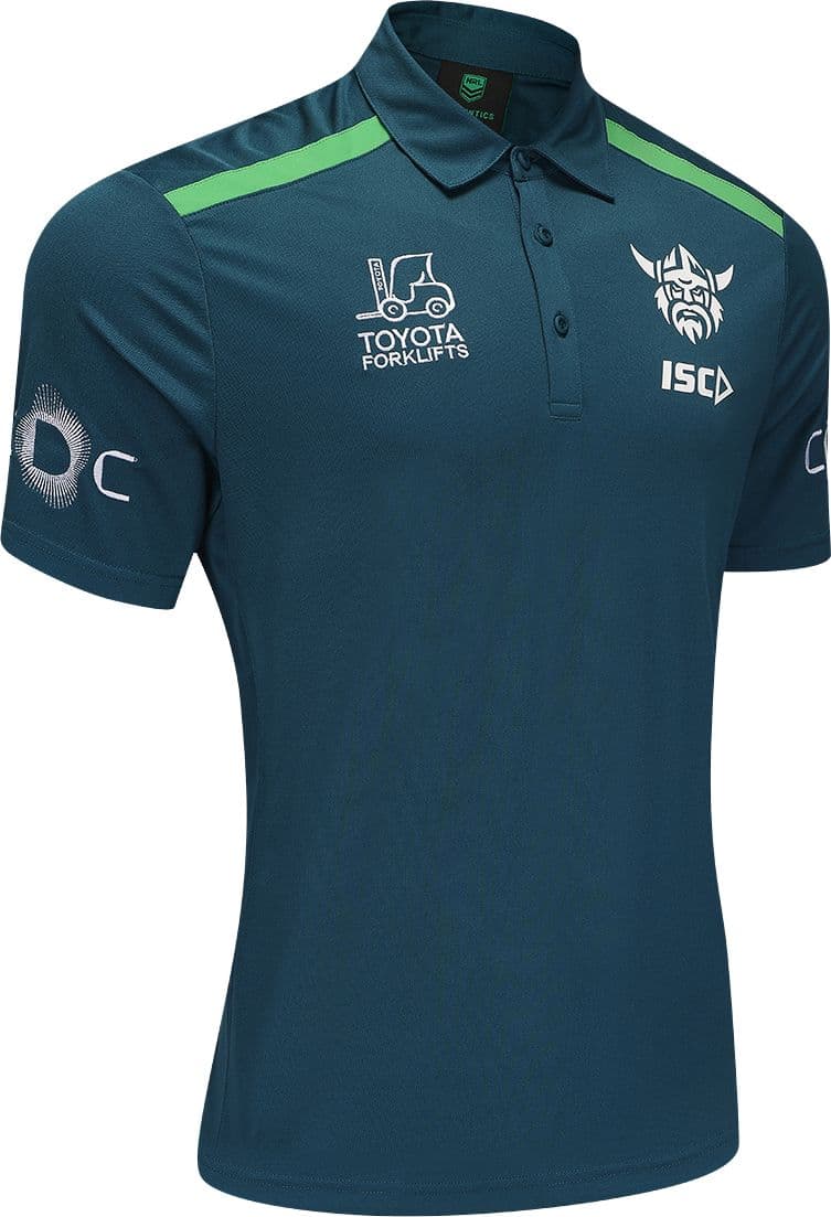 Canberra Raiders 2025 NRL Mens Jungle Polo Shirt
