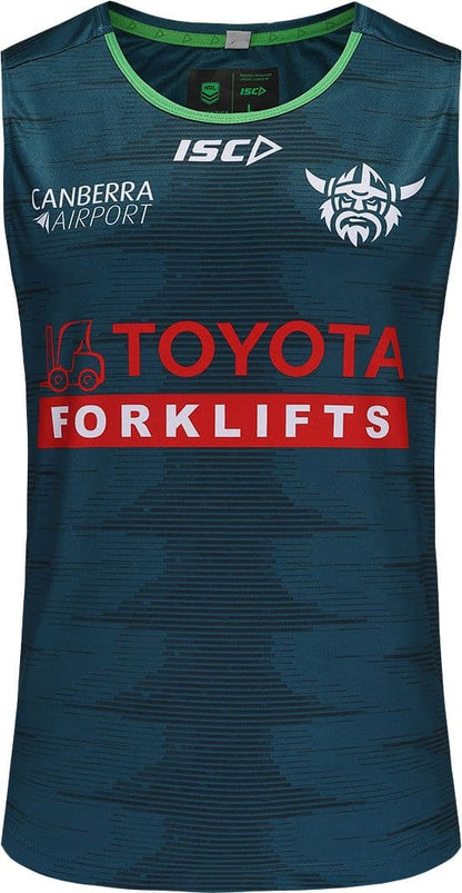 Canberra Raiders 2025 NRL Mens Jungle Training Singlet