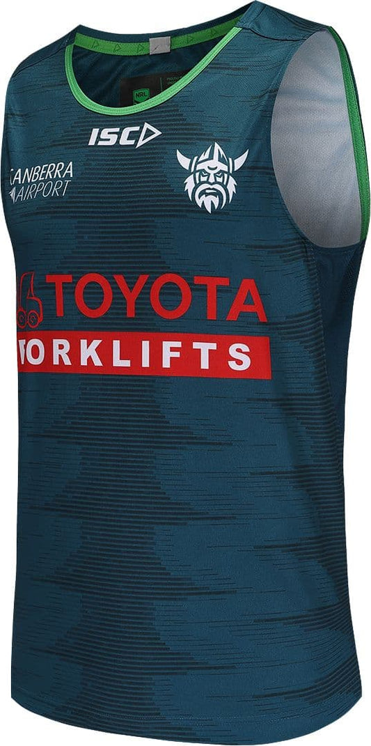 Canberra Raiders 2025 NRL Mens Jungle Training Singlet