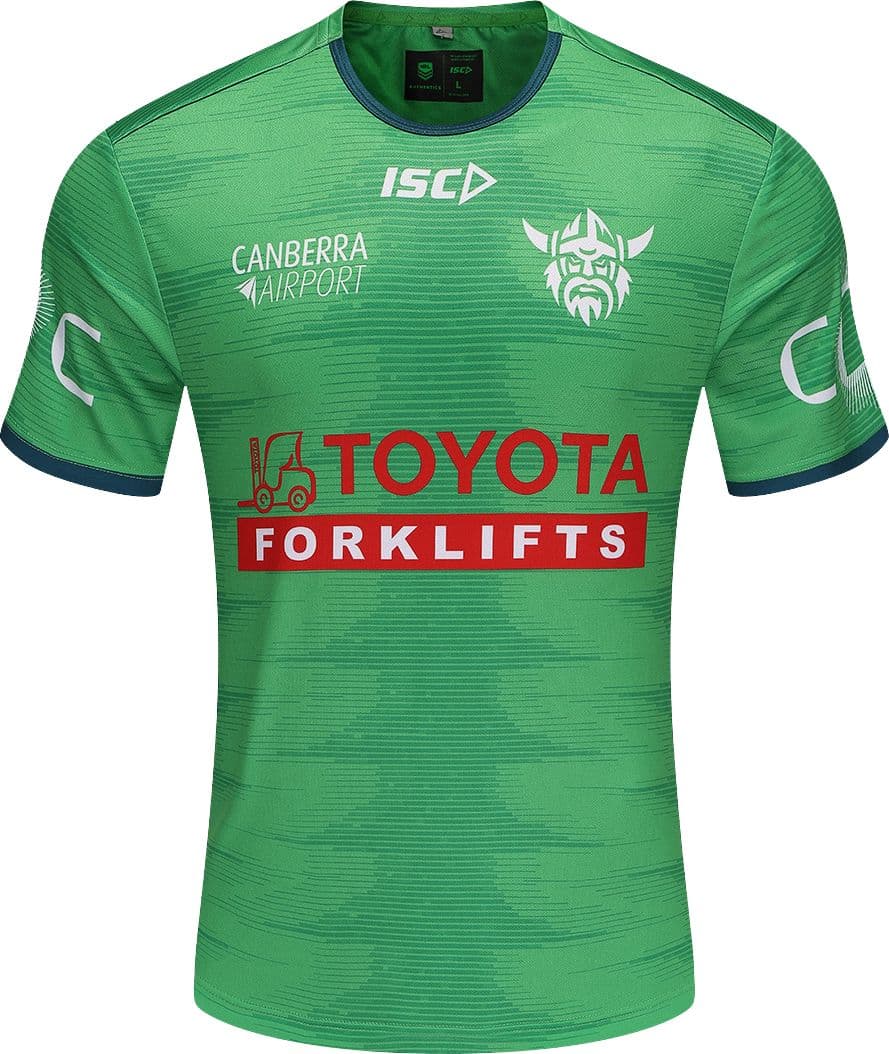 Canberra Raiders 2025 NRL Mens Green Training Shirt