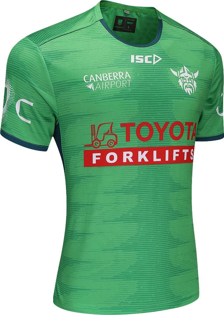 Canberra Raiders 2025 NRL Mens Green Training Shirt