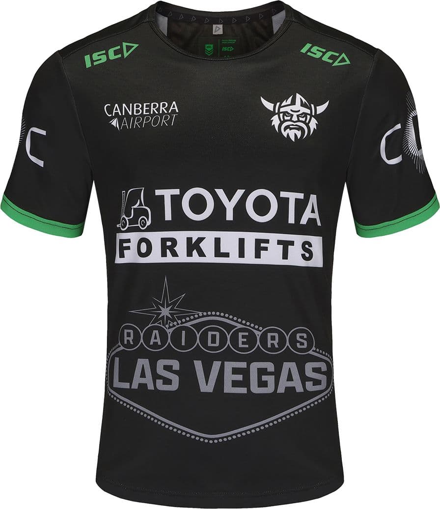 Canberra Raiders 2025 NRL Mens Las Vegas Run Out Tee