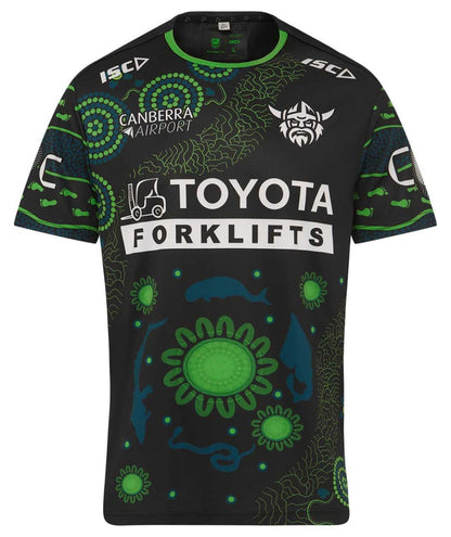 Canberra Raiders 2025 NRL Mens Indigenous Run Out Tee