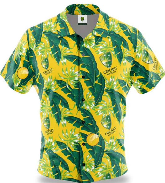 Cricket Australia Cricket Mens Paradise Hawaiian Shirt