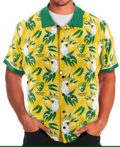 Cricket Australia Mens Hawaiian Shirt