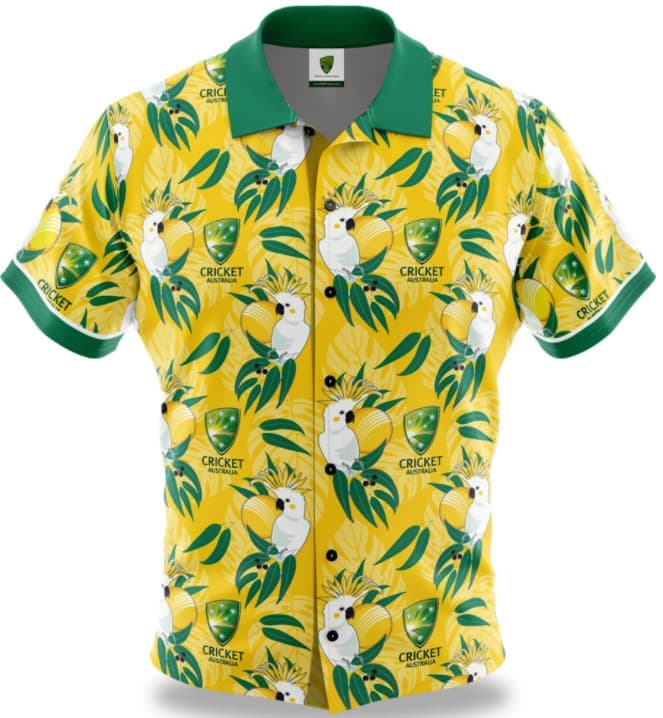 Cricket Australia Mens Hawaiian Shirt