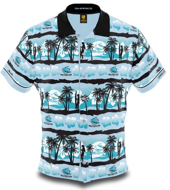 Cronulla Sharks NRL Mens Hawaiian Shirt