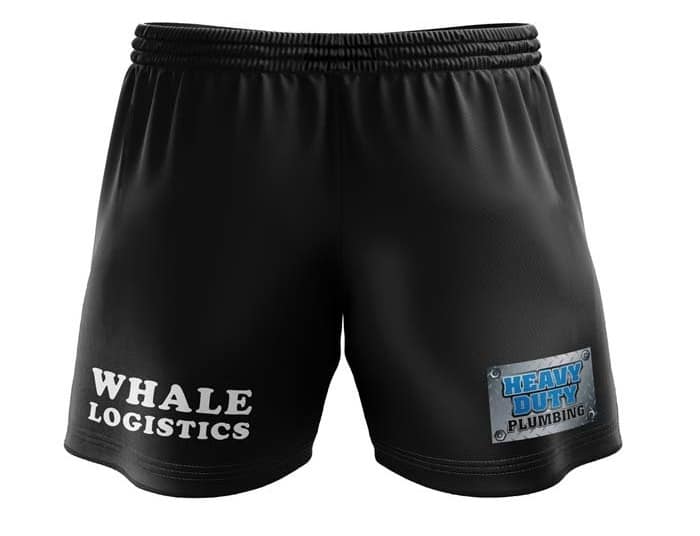 Cronulla Sharks NRL Mens Black Training Shorts