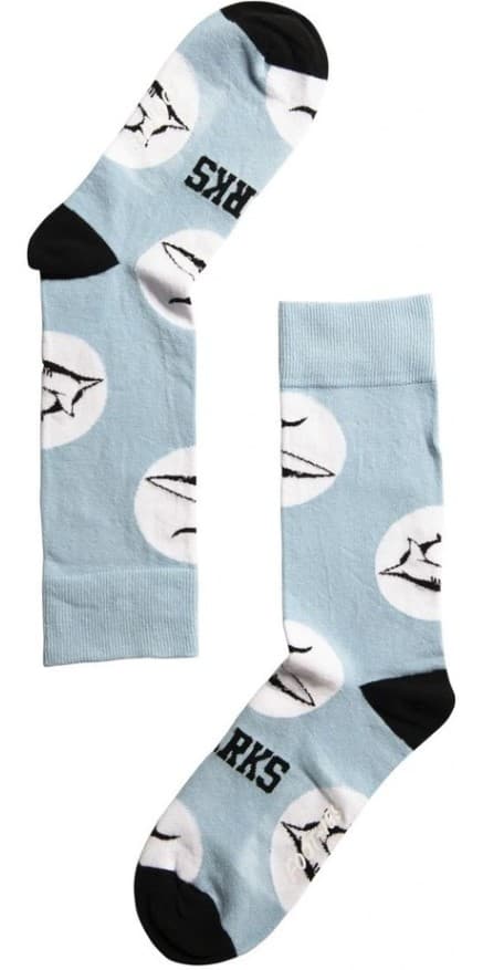 Cronulla Sharks NRL Mens Logo Dots Socks Blue