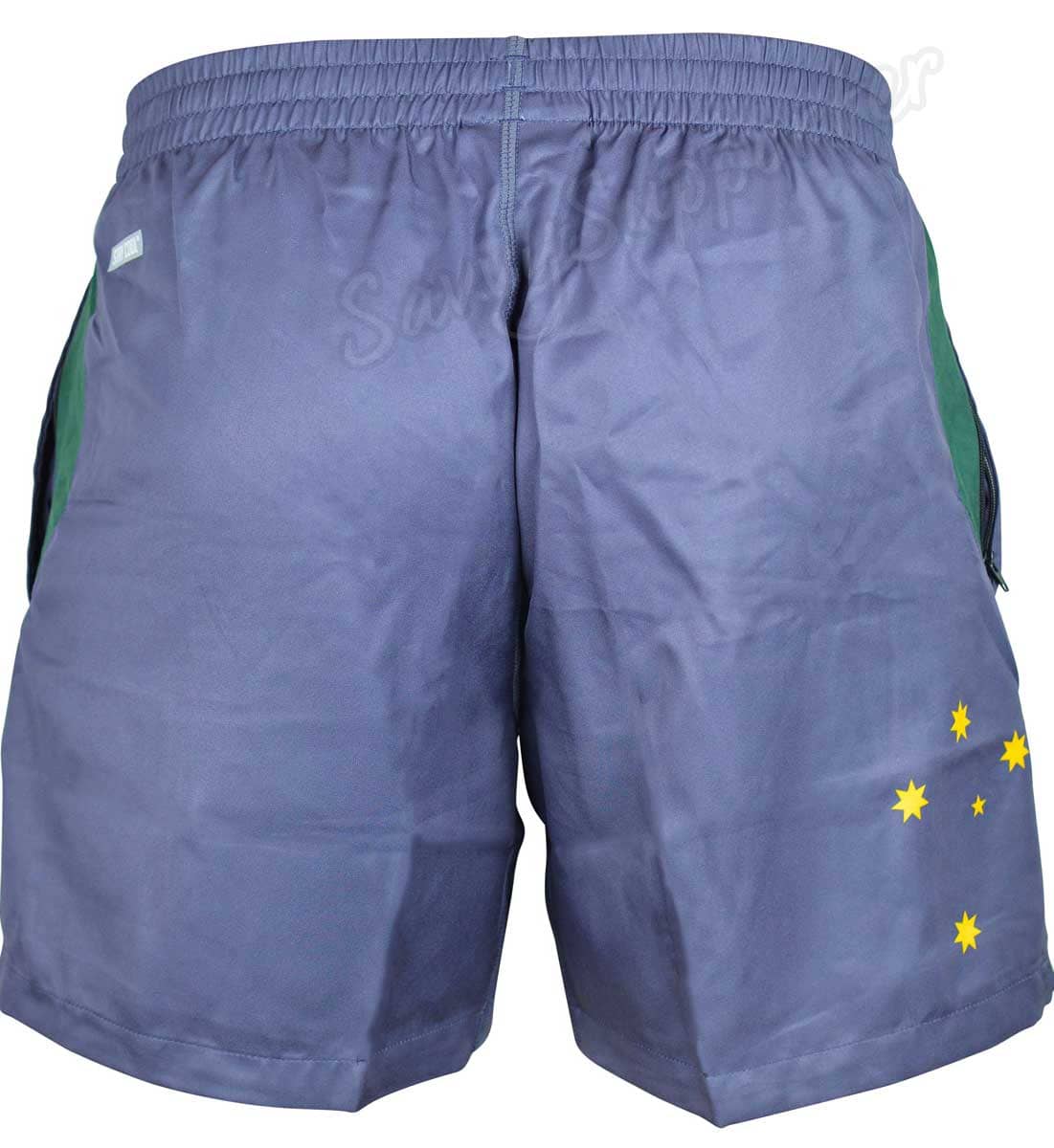 Australian Kangaroos 2024 NRL Mens Grey Gym Shorts