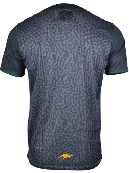 Australian Kangaroos 2024 NRL Mens Grey Training Shirt