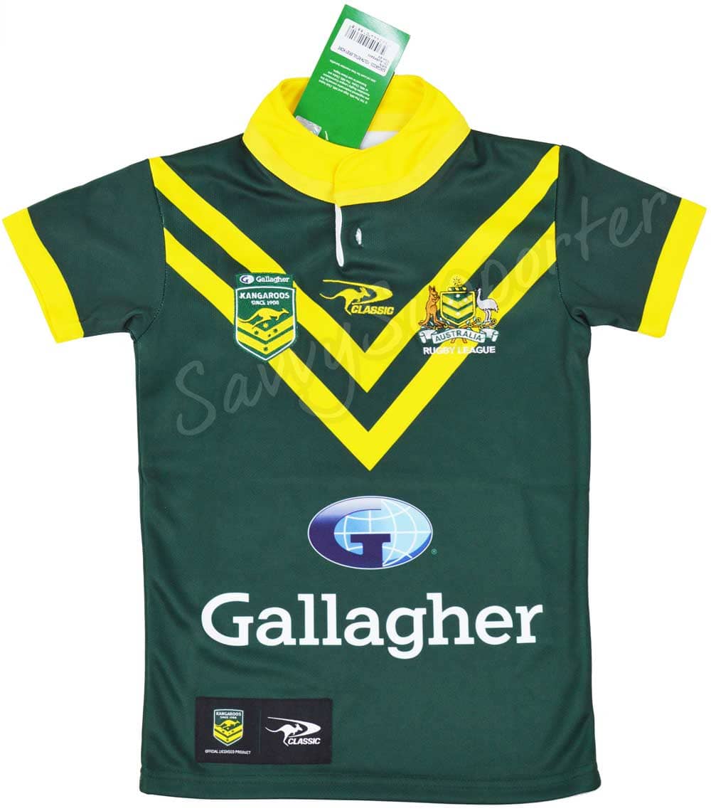 Australian Kangaroos 2024 NRL Kids On Field Jersey