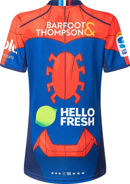 Auckland Blues 2025 Rugby Union Ladies Spiderman Marvel Jersey