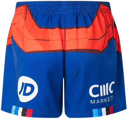 Auckland Blues 2025 Rugby Union Mens Spiderman Playing Shorts