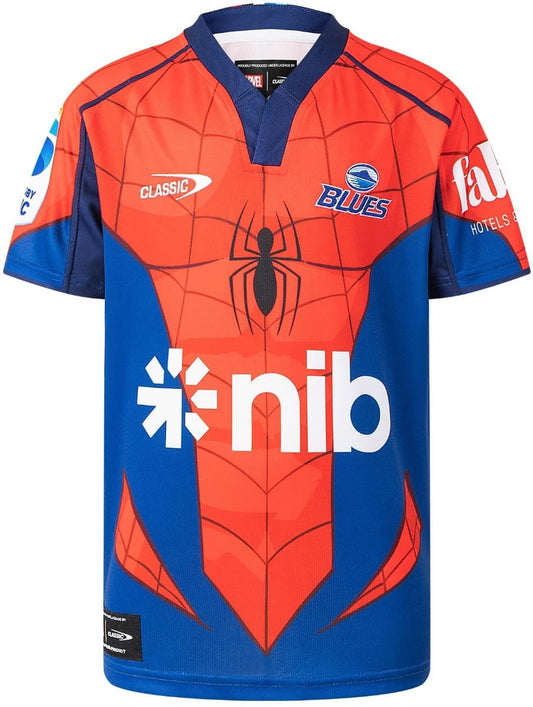 Auckland Blues 2025 Rugby Union Mens Spiderman Playing Socks