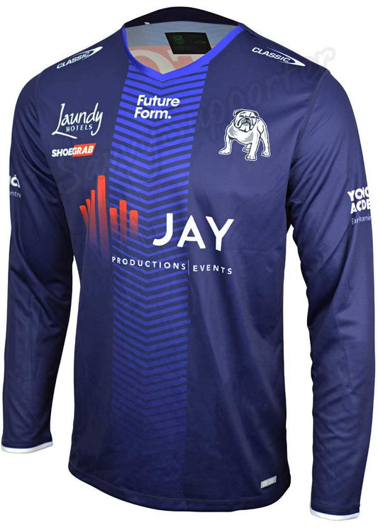 Canterbury Bulldogs 2024 NRL Mens Long Sleeve Coaches Training Shirt