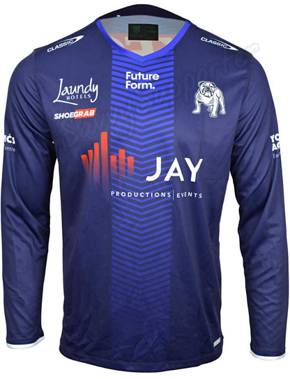 Canterbury Bulldogs 2024 NRL Mens Long Sleeve Coaches Training Shirt